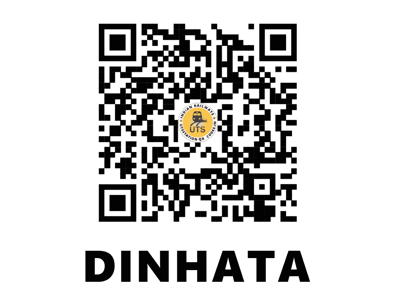 UTS QR Code for DINHATA - DHH (NF - WEST BENGAL)